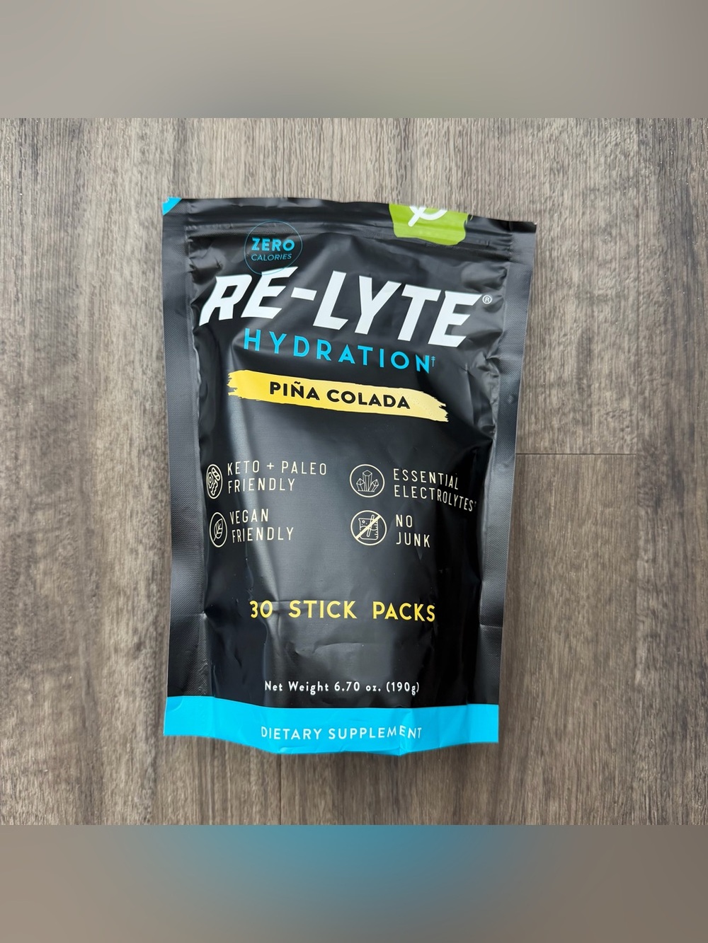 Redmond Re-Lyte Hydration Electrolyte Powder Mix (Pina Colada), 22 Stick Packs